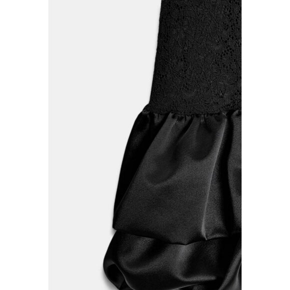 ZARA SHORT DRESS WITH LACE DETAIL - Picture 7 of 7